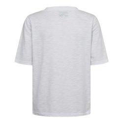 Ulla ss V-neck T-shirt- White