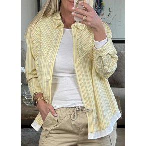 Uma l/s Lo Shirt- Sunlight/ Black