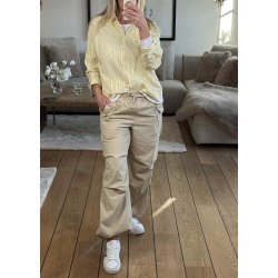 Uma l/s Lo Shirt- Sunlight/ Black