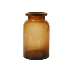 Vase D18x 30 cm glas- Amber