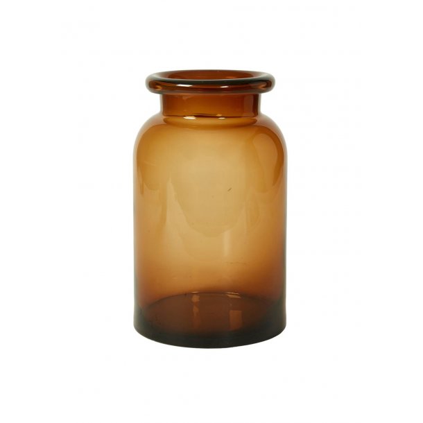 Vase D18x 30 cm glas- Amber