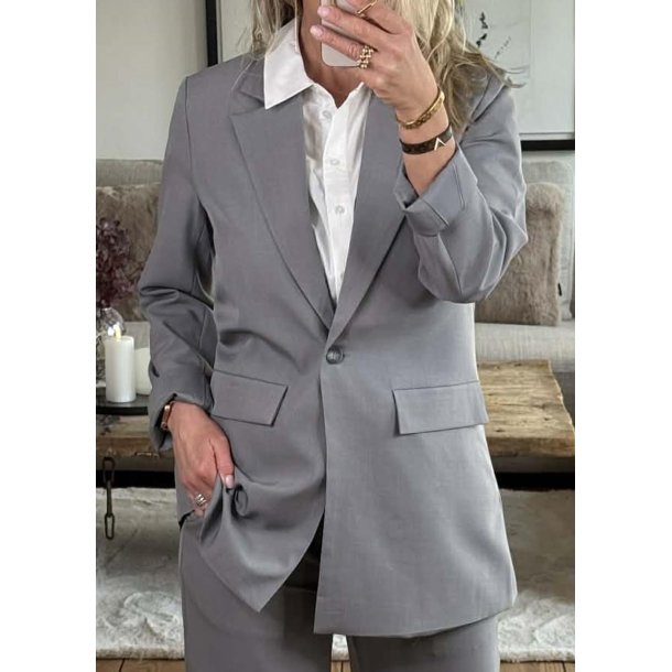 Viksa Blazer- Grey Melange