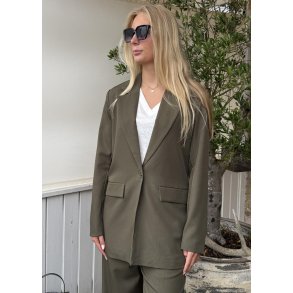 Viksa Blazer- D. Olive Melange