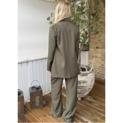 Viksa Blazer- D. Olive Melange