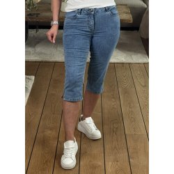 Vilma Capri Jeans- Washed Blue Deni
