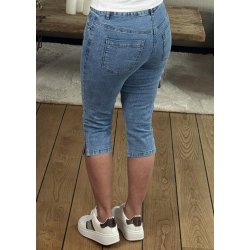 Vilma Capri Jeans- Washed Blue Deni