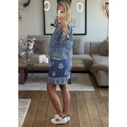 Vilma Denim Jacket- Washed Blue Den