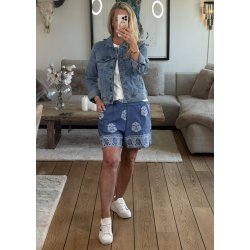 Vilma Denim Jacket- Washed Blue Den