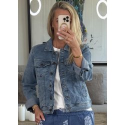 Vilma Denim Jacket- Washed Blue Den