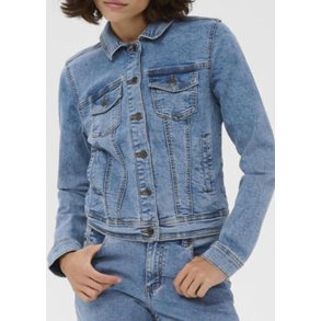 Vilma Denim Jacket- Washed Blue Den