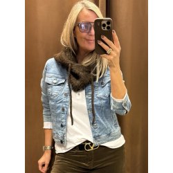 Vilma Denim Jacket- Washed Blue Den