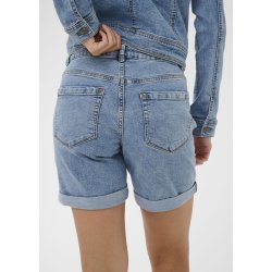 Vilma Denim Shorts-Washed blue deni