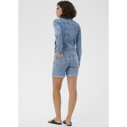 Vilma Denim Shorts-Washed blue deni