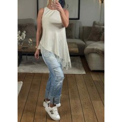 Viol Long Top- Cream