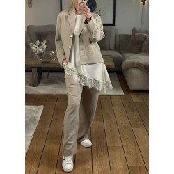 Viol Long Top- Cream