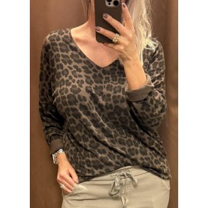 Vivi Leo Blouse- Brown