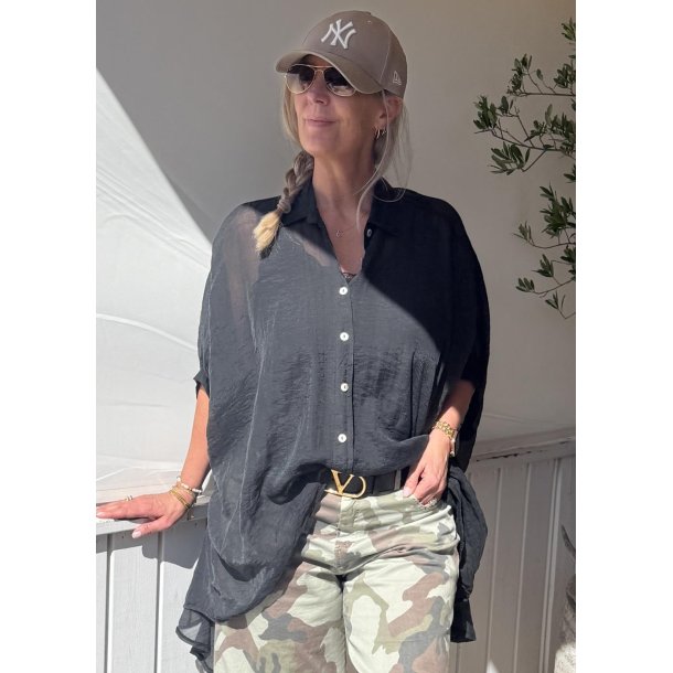 Way Way Oversize Shirt-Black 