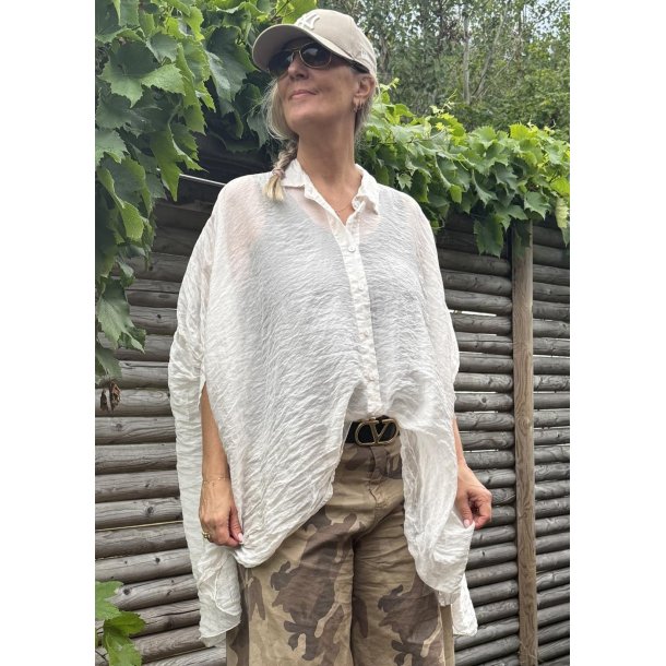 Way Way Oversize Shirt-Beige 