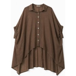 Way Way Oversize Shirt- Dark Brown PRE_-ORDRE UGE 30