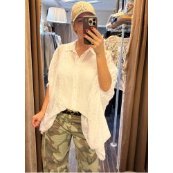 Way Way Oversize Shirt- White PRE-ORDRE UGE 30
