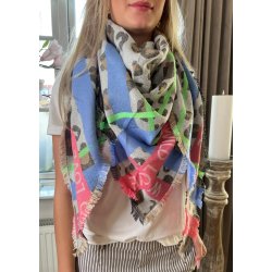 Wild Love Leo Scarf- Beige