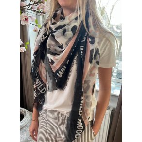 Wild Mood Square Scarf- Black