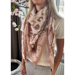 Wild Mood Square Scarf- Taupe