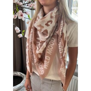 Wild Mood Square Scarf- Taupe