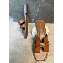Womans World Sandal- Cognac