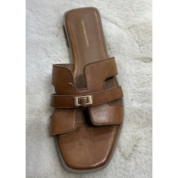 Womans World Sandal- Cognac