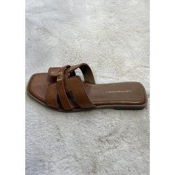 Womans World Sandal- Cognac