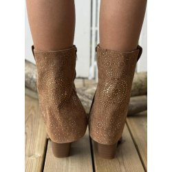 WS Cowboy Boots-Camel