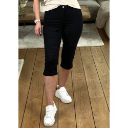 Zelina Capri Jeans- Black Deep