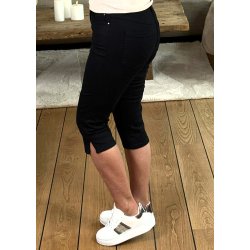 Zelina Capri Jeans- Black Deep