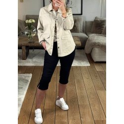 Zelina Capri Jeans- Black Deep