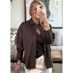 Zila l/s Re Shirt-Seal Brown