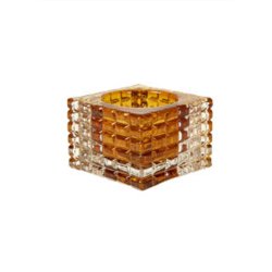 Zoe Fyrfadsstage 8 x8x5- Amber