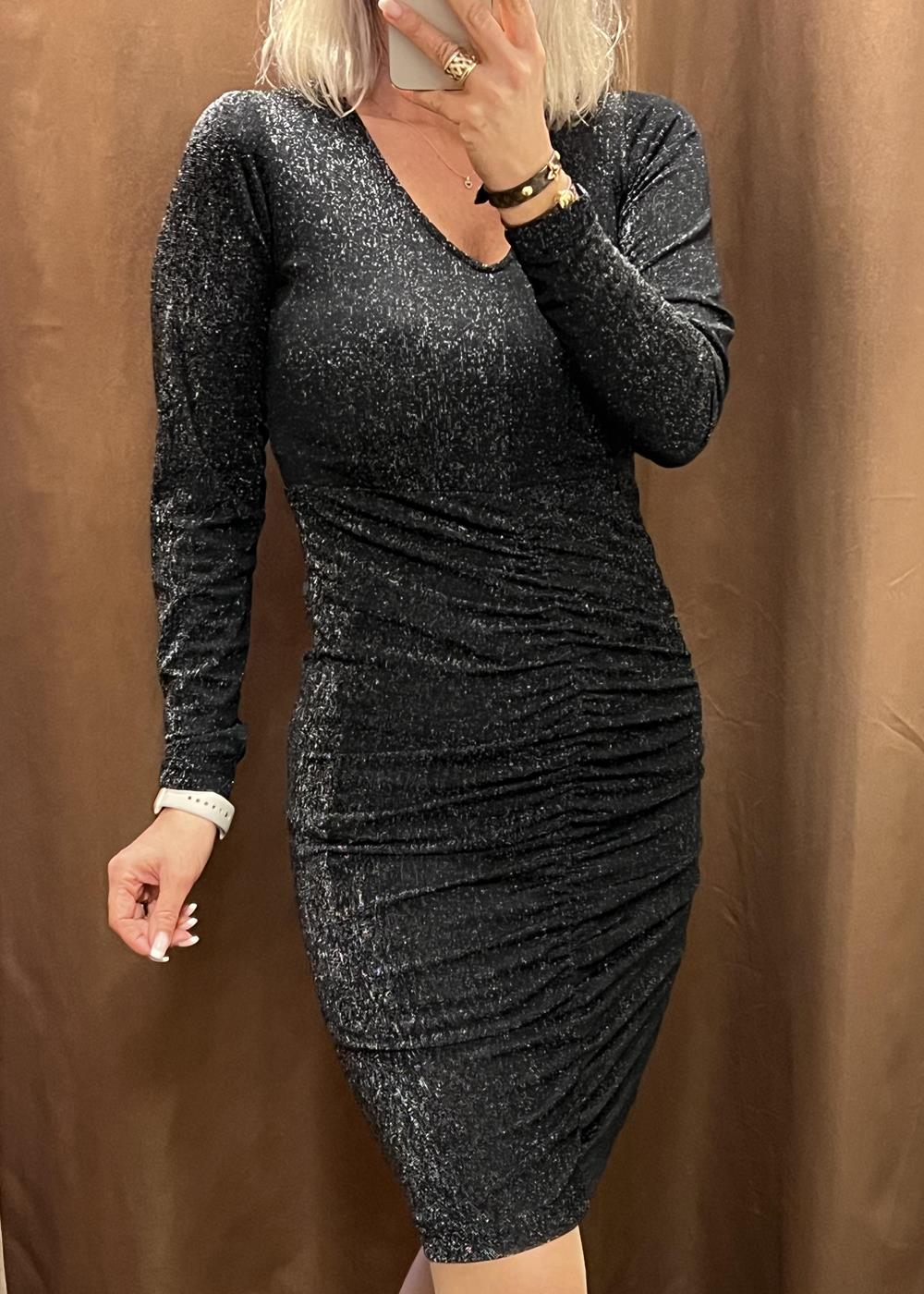 Barbara Dress- Black Glitter - Kjoler - Filuca B