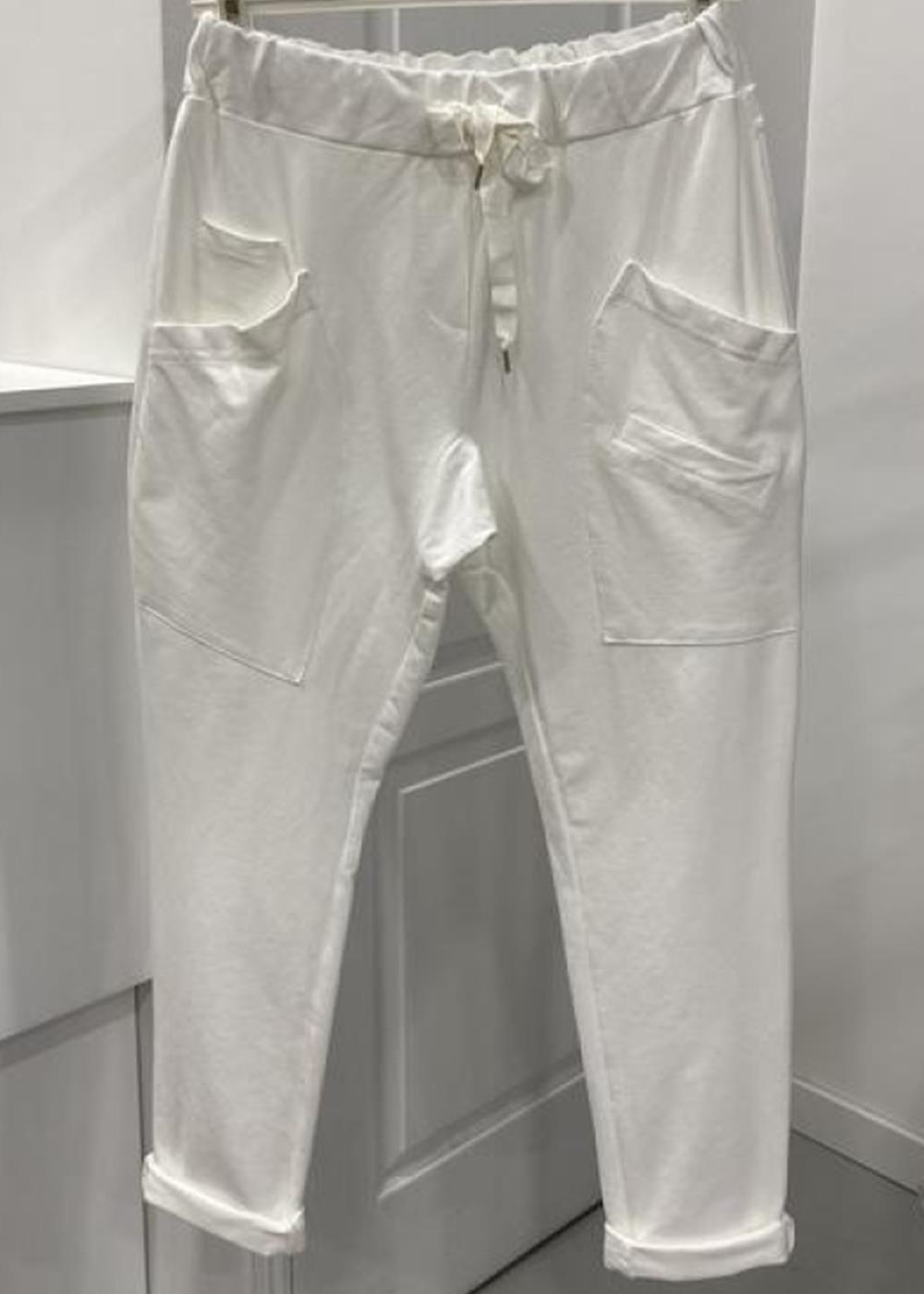 Nos Cotton Pants- White - Underdele - Filuca B